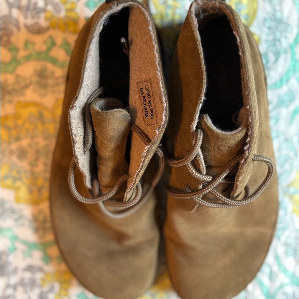 Chaco Brown Leather Boots Ankle-Height Casual